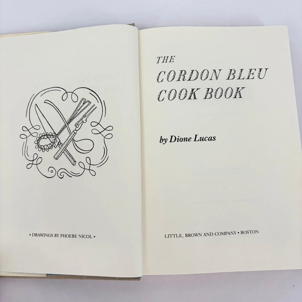 The Cordon Bleu Cook Book Dione Lucas French Recipes Hardcover Dust Jacket 1975